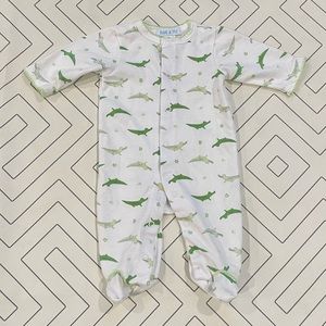 Bebe A Moi White Alligator Pajama